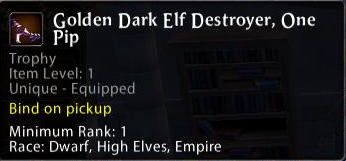 Golden Dark Elf Destroyer, One Pip.png
